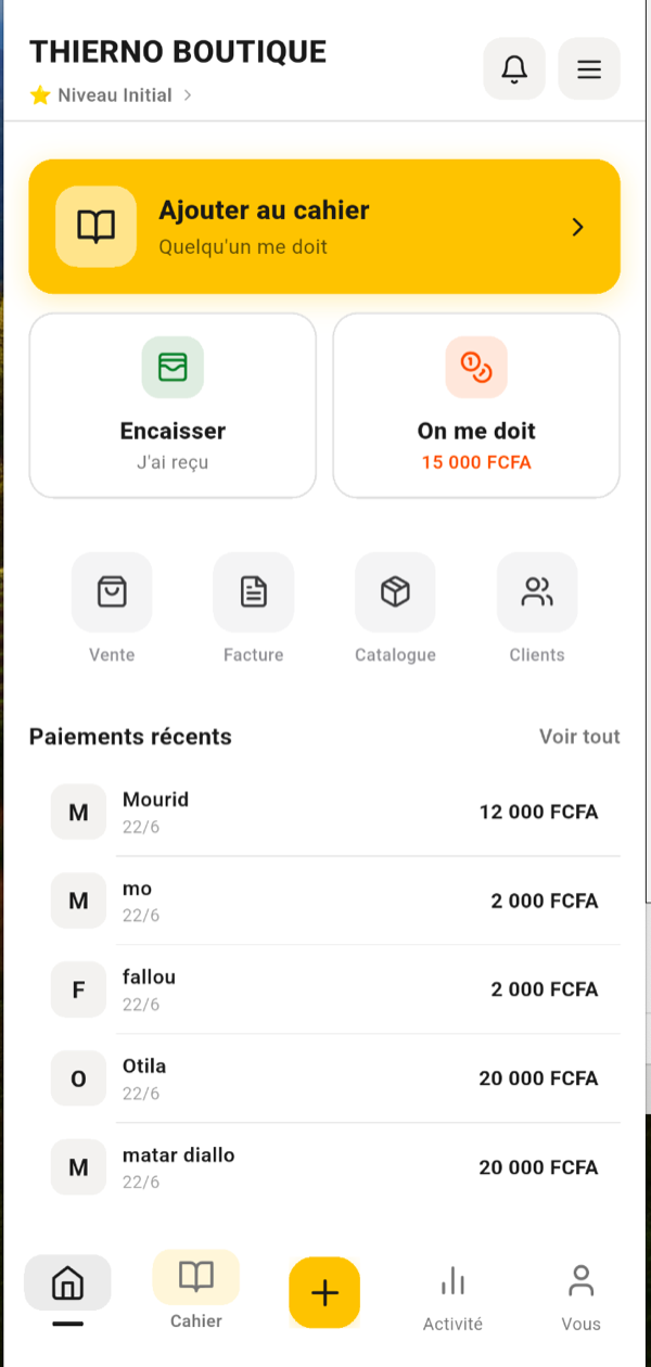 Le cahier de dettes réinventé
